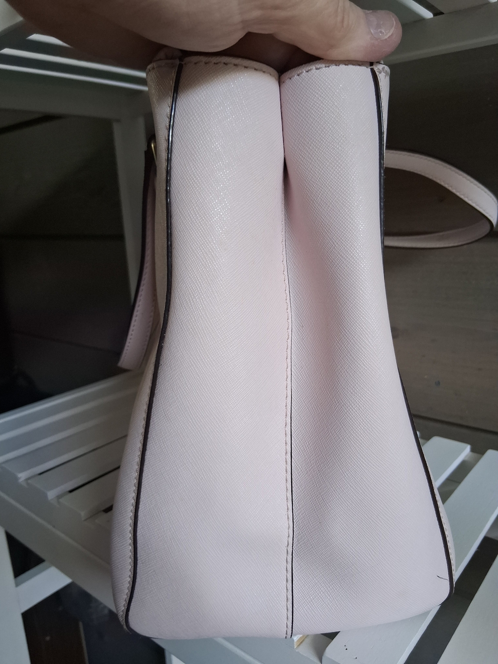 Kate Spade New York Blush Pink Saffiano Leather Tote Bag –  Designer Handbag - Picture 12 of 14